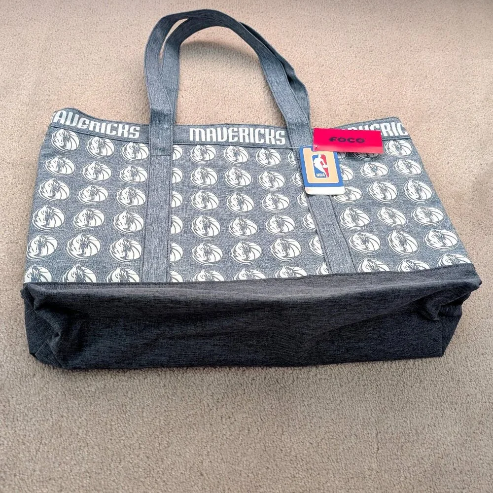 NWT Dallas Mavericks Logo Print Tote Bag